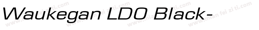 Waukegan LDO Black字体转换